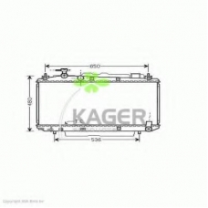 31-3013 KAGER Радиатор, охлаждение двигателя