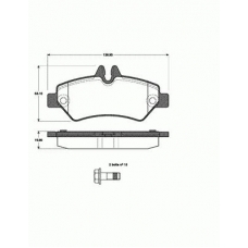 1501223363 S.b.s. Комплект тормозных колодок, дисковый тормоз