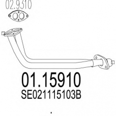 01.15910 MTS Труба выхлопного газа