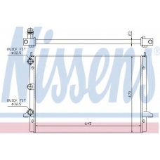 62013 NISSENS Радиатор, охлаждение двигателя