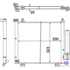 8FC 351 303-471 HELLA Конденсатор, кондиционер