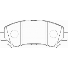 FD7340A NECTO Комплект тормозных колодок, дисковый тормоз