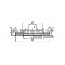 M608-13 ASHUKI Тормозной диск