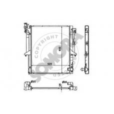 187140 SOMORA Радиатор, охлаждение двигателя