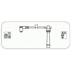 FAS25 JANMOR Комплект проводов зажигания