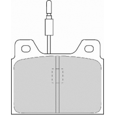 FD254A NECTO Комплект тормозных колодок, дисковый тормоз