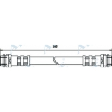 HOS3211 APEC Тормозной шланг