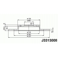 J3313008 NIPPARTS Тормозной диск