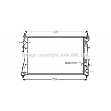 FTA2359 AVA Радиатор, охлаждение двигателя
