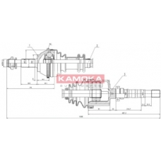 CT1138914 KAMOKA Приводной вал