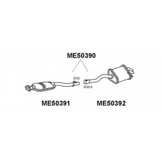 ME50390 VENEPORTE Глушитель выхлопных газов конечный