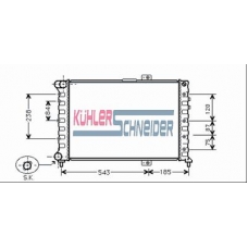 1010601 KUHLER SCHNEIDER Радиатор, охлаждение двигател