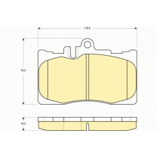 6133229 GIRLING Комплект тормозных колодок, дисковый тормоз