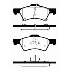 1501229320 S.b.s. Комплект тормозных колодок, дисковый тормоз