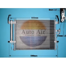 16-1152 AUTO AIR GLOUCESTER Конденсатор, кондиционер