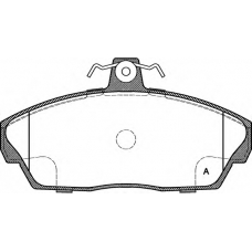 BPA0337.10 OPEN PARTS Комплект тормозных колодок, дисковый тормоз