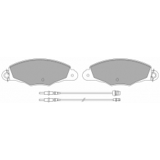 FBP-1085 FREMAX Комплект тормозных колодок, дисковый тормоз