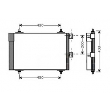 2061741 ORDONEZ Конденсатор, кондиционер