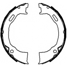 FSB4070 FERODO Комплект тормозных колодок, стояночная тормозная с