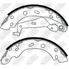 FN0573 NiBK Комплект тормозных колодок
