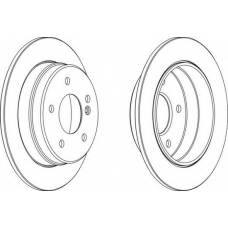 DDF539-1 FERODO Тормозной диск