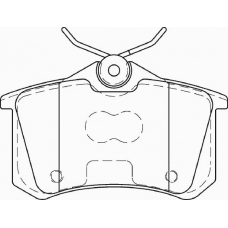 FD7425A NECTO Комплект тормозных колодок, дисковый тормоз