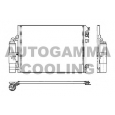 104582 AUTOGAMMA Конденсатор, кондиционер