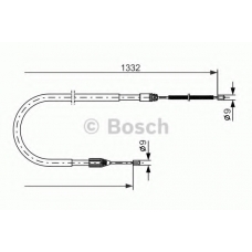 1 987 477 781 BOSCH Трос, стояночная тормозная система