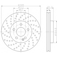 MDC2539 MINTEX Тормозной диск