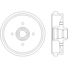 MBD014 MINTEX Тормозной барабан