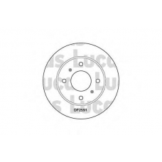 DF2591 TRW Тормозной диск