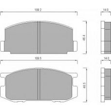 440581 ROULUNDS Комплект тормозных колодок, дисковый тормоз