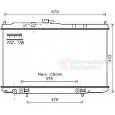 13002353 VAN WEZEL Радиатор, охлаждение двигателя