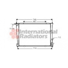82002053 VAN WEZEL Радиатор, охлаждение двигателя
