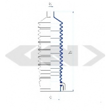 84110 SPIDAN Пыльник, рулевое управление