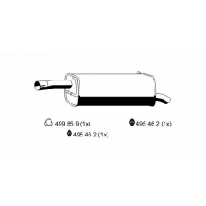 313193 ERNST Глушитель выхлопных газов конечный