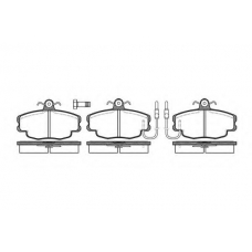 0141.02 QUINTON HAZELL Комплект тормозных колодок, дисковый тормоз