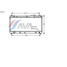 TO2342 AVA Радиатор, охлаждение двигателя