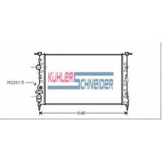 0902901 KUHLER SCHNEIDER Радиатор, охлаждение двигател