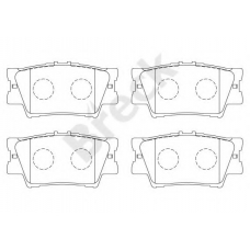 24338 00 704 00 BRECK Комплект тормозных колодок, дисковый тормоз