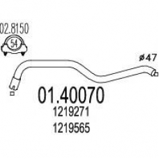 01.40070 MTS Труба выхлопного газа