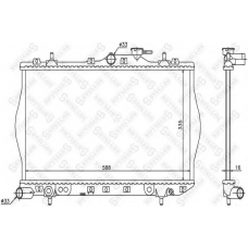 10-25279-SX STELLOX Радиатор, охлаждение двигателя