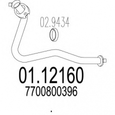 01.12160 MTS Труба выхлопного газа