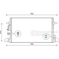 03005324 VAN WEZEL Конденсатор, кондиционер