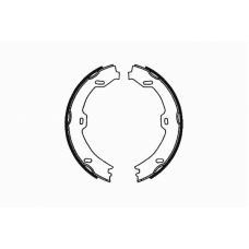 09-0629 E.T.F. Комплект тормозных колодок, стояночная тормозная с
