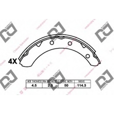 BS1178 DJ PARTS Комплект тормозных колодок