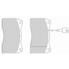 FD6868A NECTO Комплект тормозных колодок, дисковый тормоз