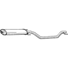 284-315 BOSAL Средний глушитель выхлопных газов