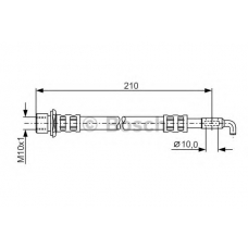 1 987 481 289 BOSCH Тормозной шланг