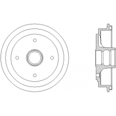 94019200 TEXTAR Тормозной барабан